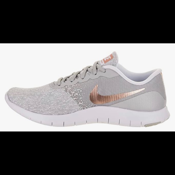 nike flex contact grey rose gold 